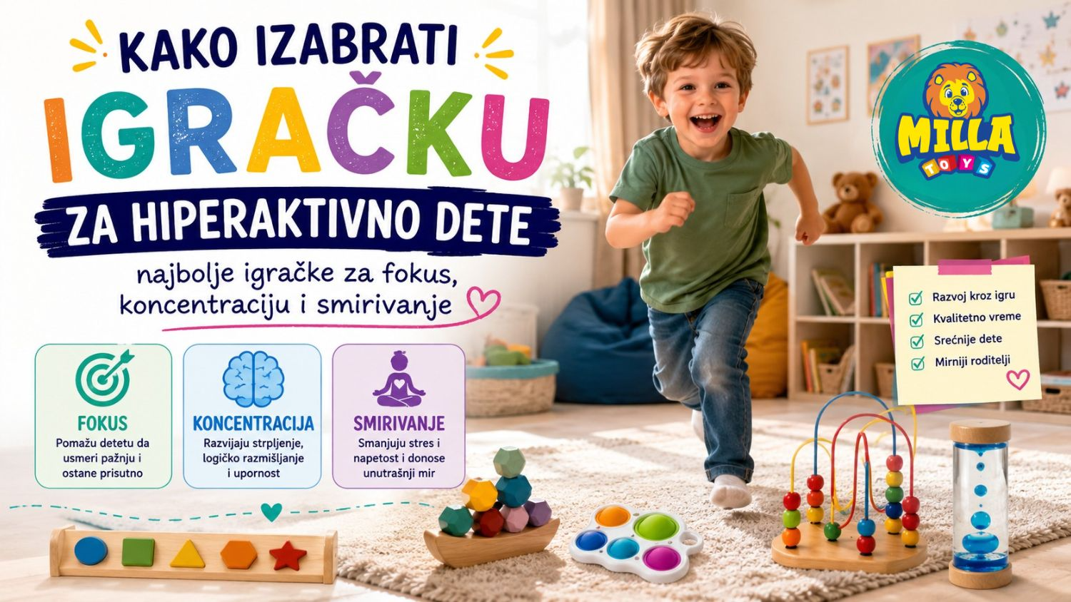 Kako izabrati igračku za hiperaktivno dete – najbolje igračke za fokus, koncentraciju i smirivanje