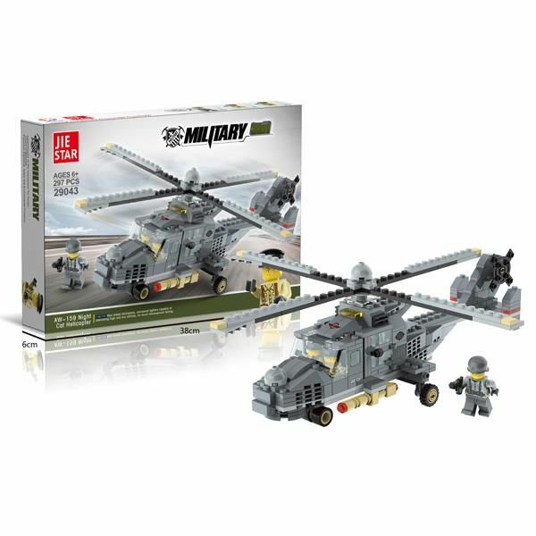 KOCKE VOJNI AVION 297PCS