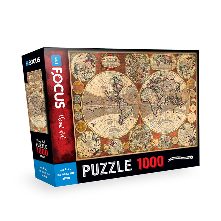 PUZZLE 1000 PCS OLD WORDL MAP BF389