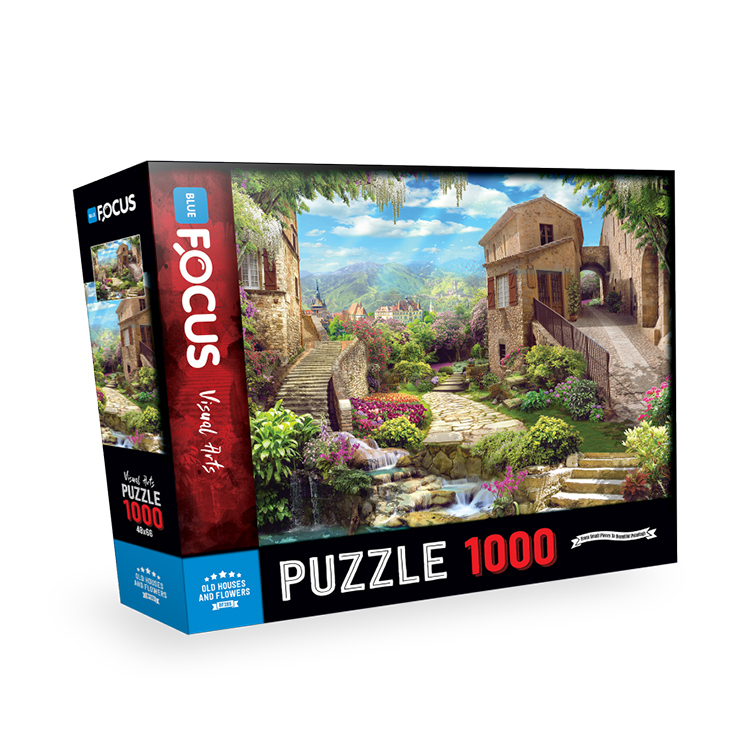 PUZZLE 1000 PCS OLD HOUSES AND FLOWERS BF285