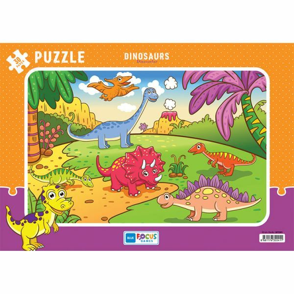 PUZZLE 30 PCS DINOSAURS BF241