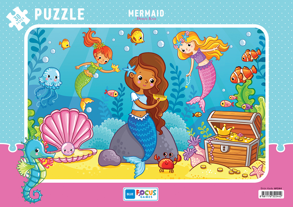 PUZZLE 30 PCS MERMAID BF244