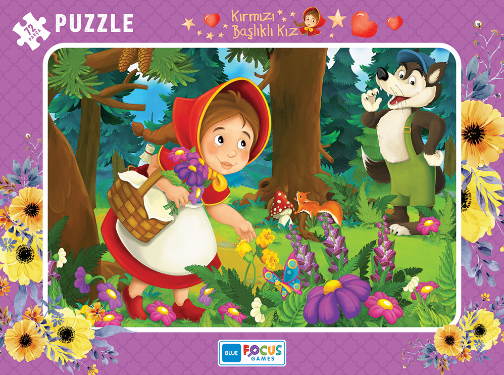 PUZZLE 72 PCS LITTLE RED RIDING HOOD BF255