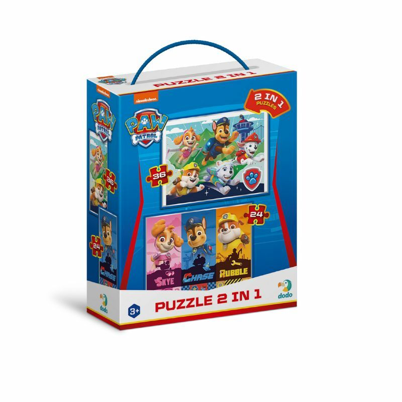 PUZZLE 2 U 1 PATROLNE SAPE 24PCS