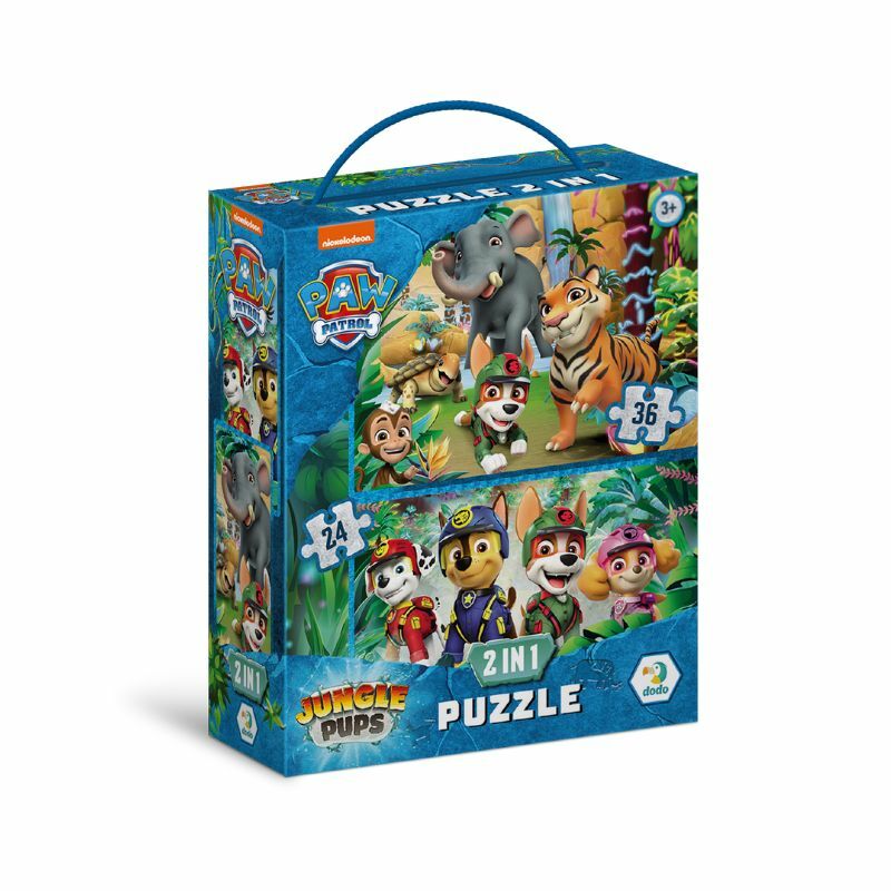 PUZZLE 2 U 1 PATROLNE SAPE AVANTURE IZ DZUNGLE 36PCS