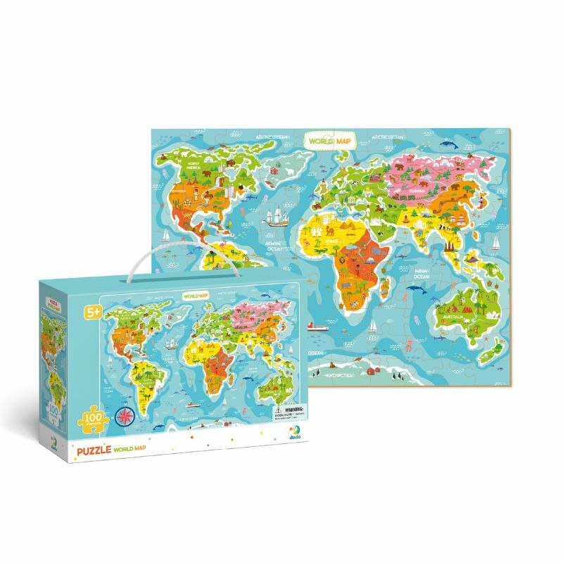 PUZZLE MAP OF THE WORLD 100PCS