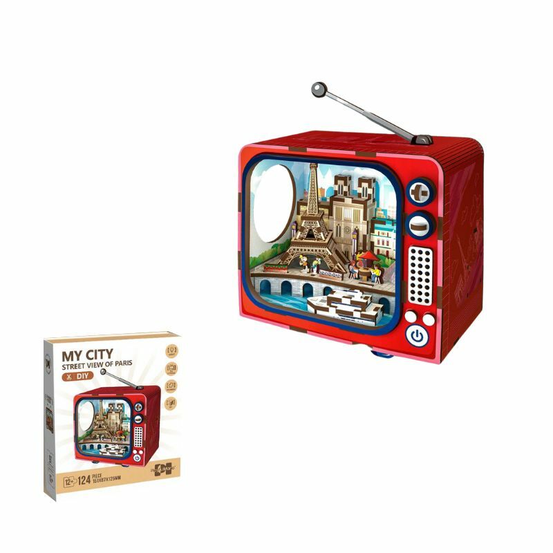 DRVENE PUZZLE TELEVIZOR 3D STREET VIEW OF PARIS 68067