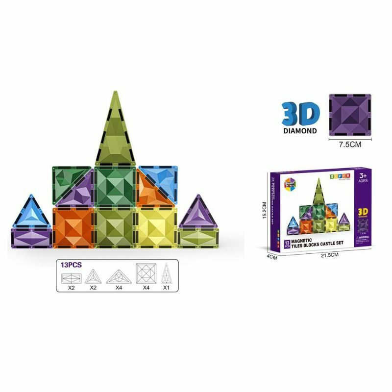 MAGNETNE PLOCICE DIAMOND 13PCS