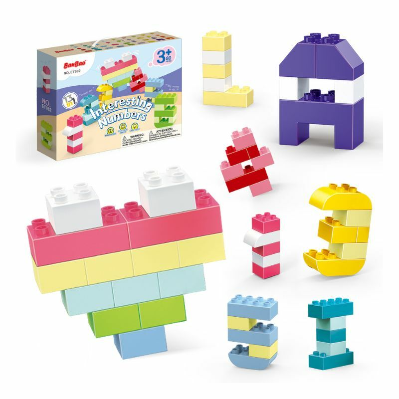 KOCKE INTERESTING NUMBERS 80pcs ET982