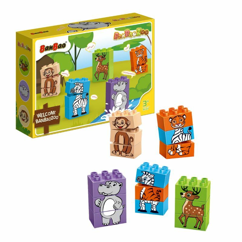 KOCKE ZOO ANIMALS 15pcs 9003