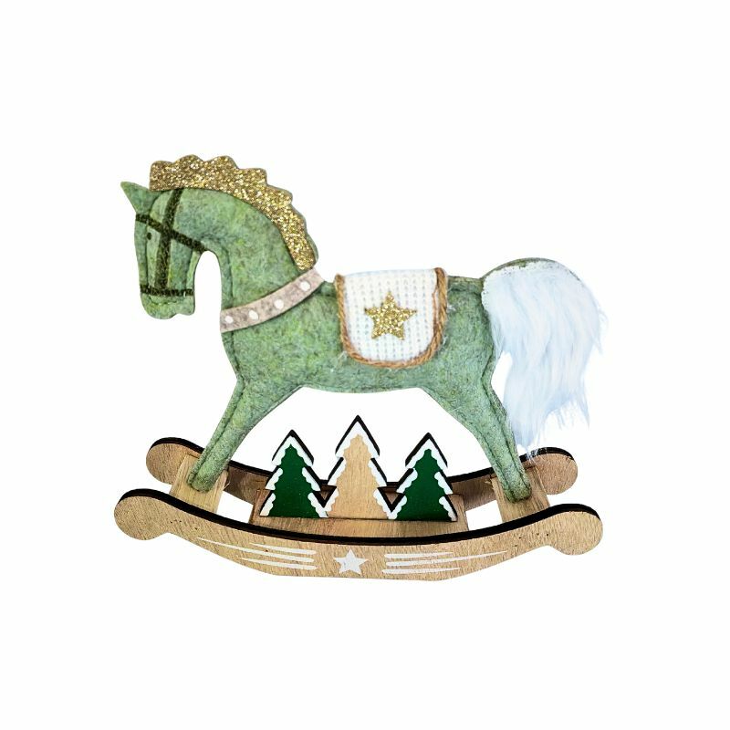 DRVENI NOVOGODISNJI UKRAS KONJIC 24XD15775-129