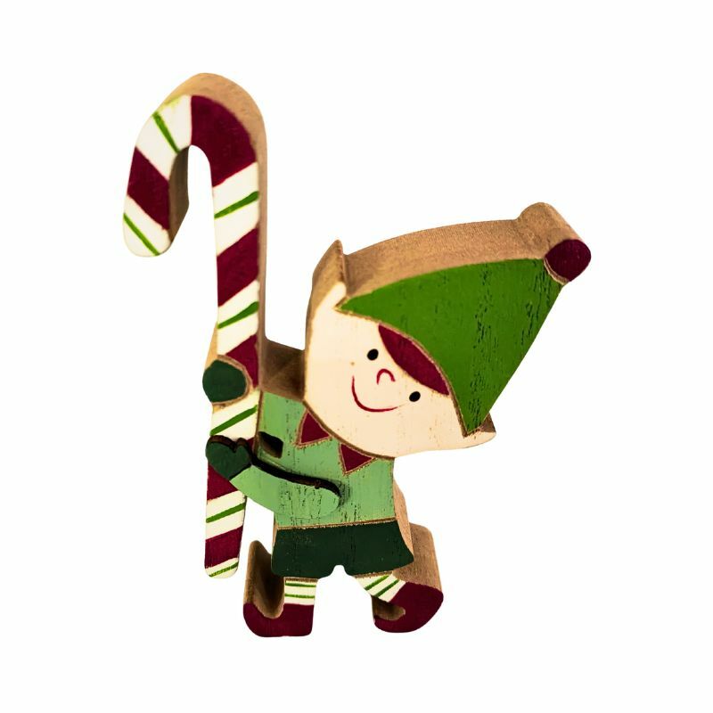 DRVENI NOVOGODISNJI UKRAS PATULJAK 24XD35650