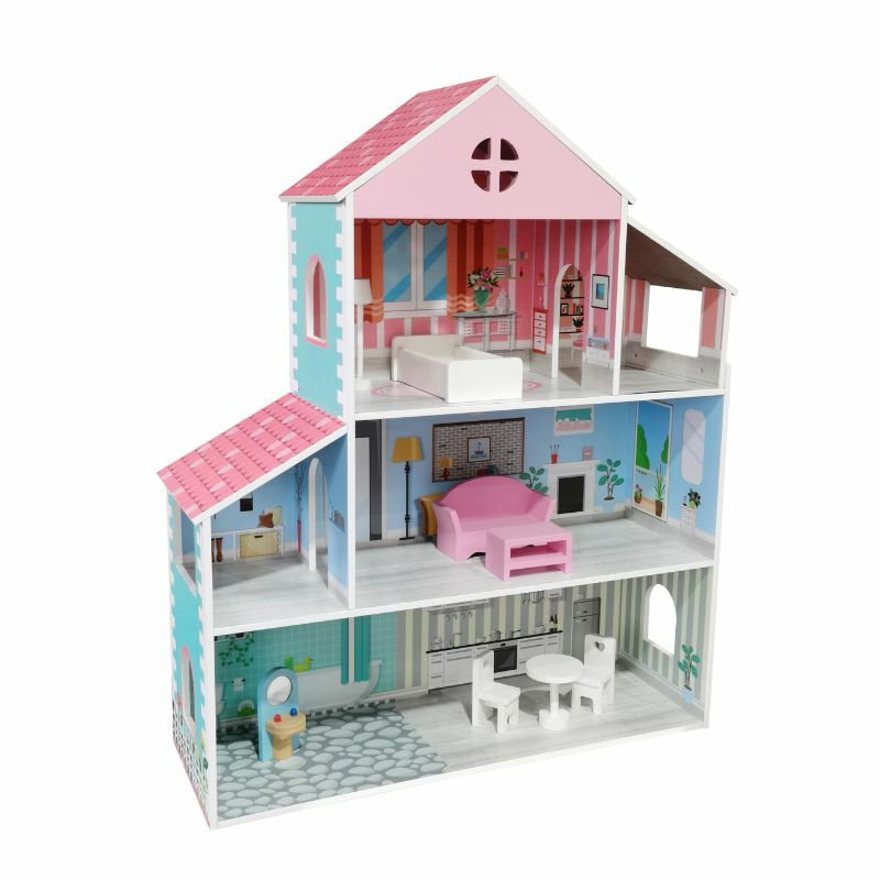 DRVENA KUCICA ZA LUTKE W08417