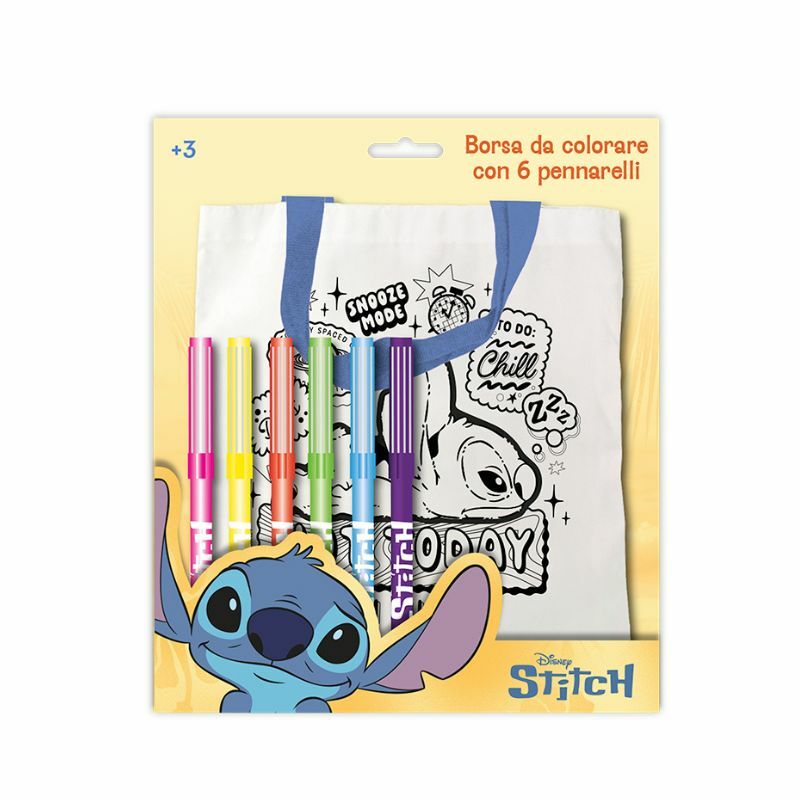 TORBA ZA BOJENJE SA FLOMASTERIMA STITCH LST0419